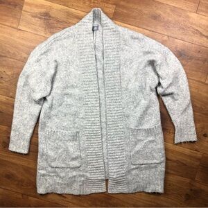 Aerie Light Gray Long Cardigan Sweater